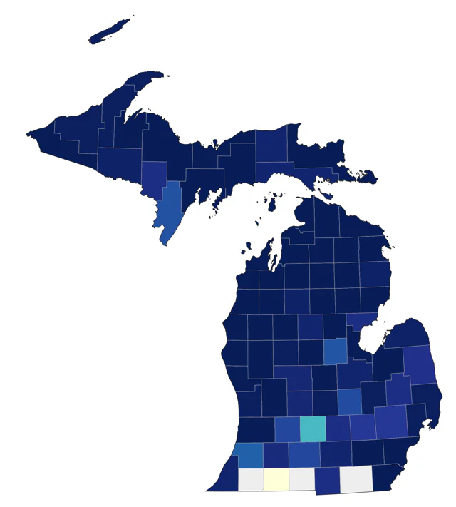 Upland Sandpiper county map