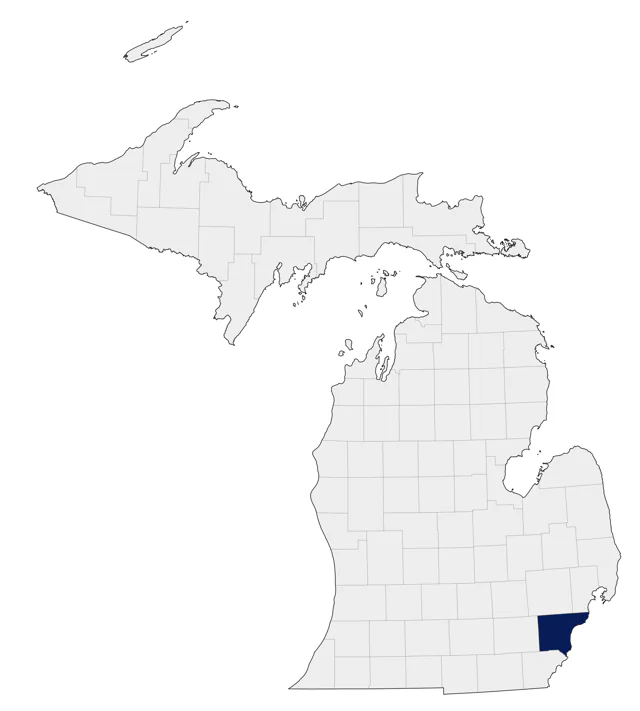 Vega Gull county map
