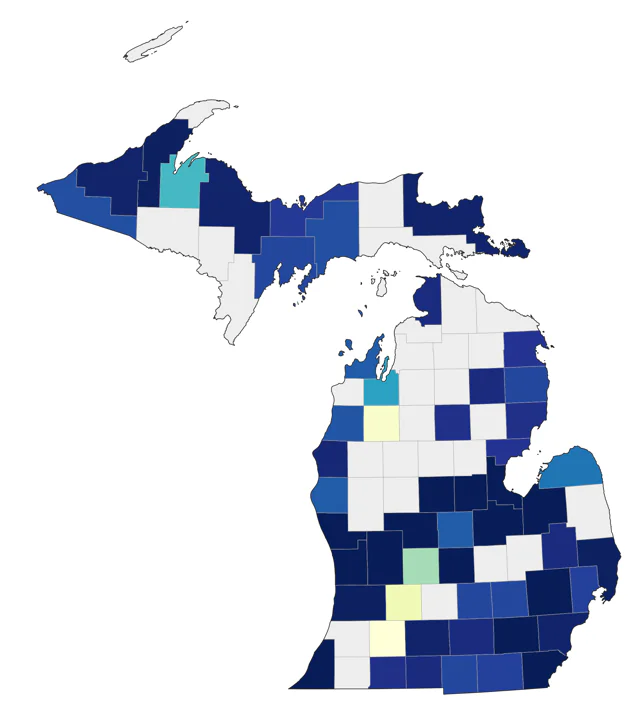 Western Cattle-Egret county map