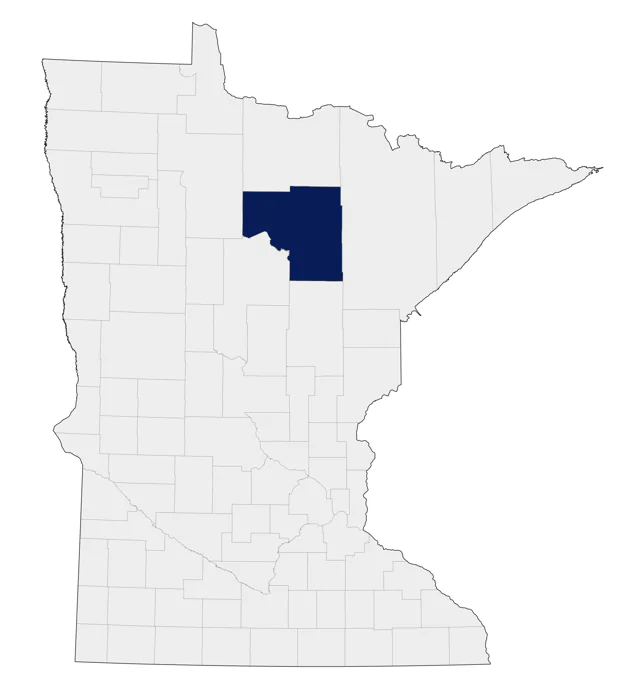 Abert's Towhee county map