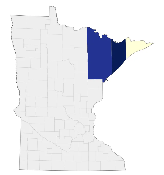 Ancient Murrelet county map