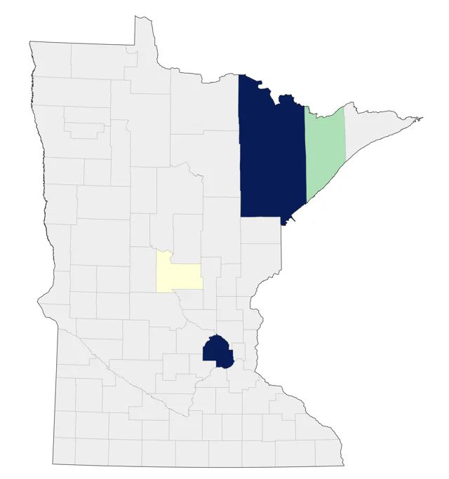Ash-throated Flycatcher county map