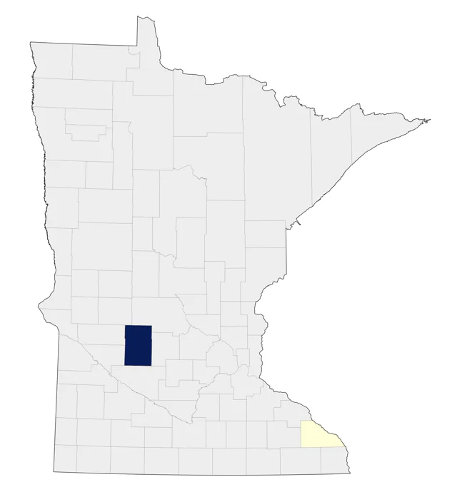 Brown Booby county map