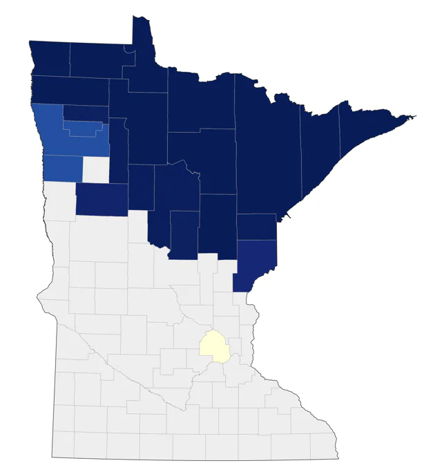 Canada Jay county map