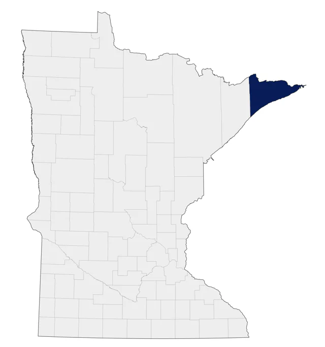 Cassin's Kingbird county map