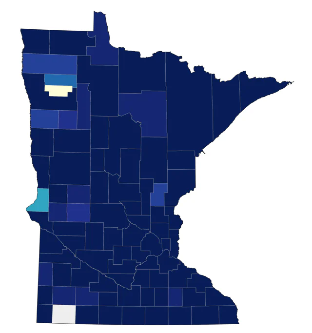 Eastern Towhee county map