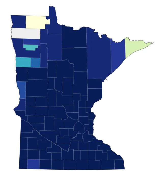 Field Sparrow county map