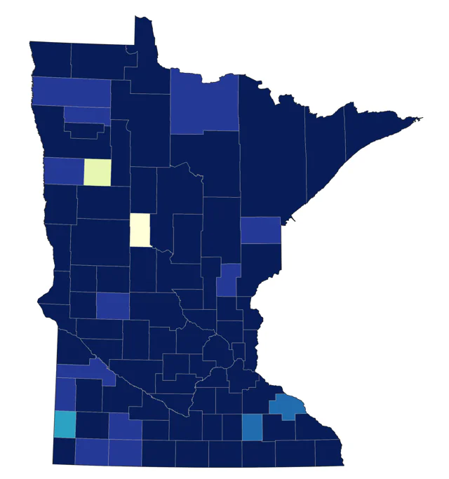 Gray-cheeked Thrush county map