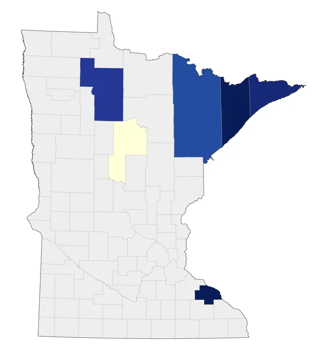 King Eider county map