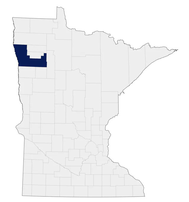 Lesser Goldfinch county map