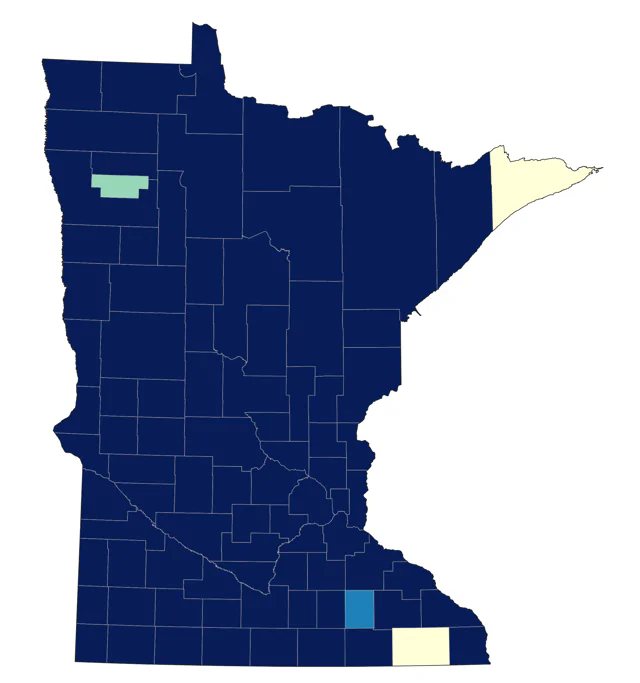 Marsh Wren county map