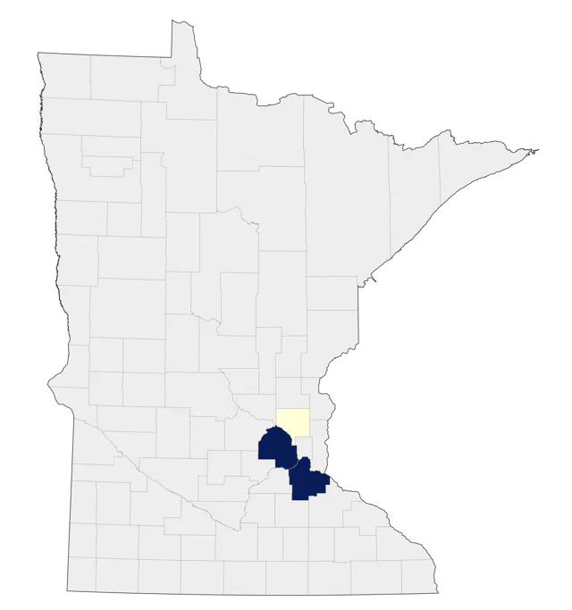 Mottled Duck county map
