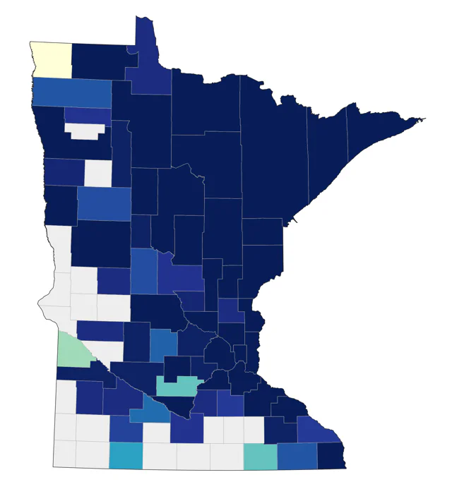 Northern Saw-whet Owl county map