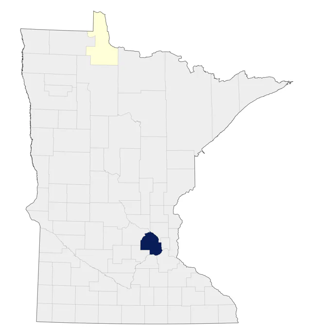 Passenger Pigeon county map