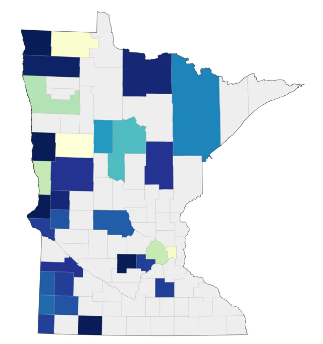 Prairie Falcon county map