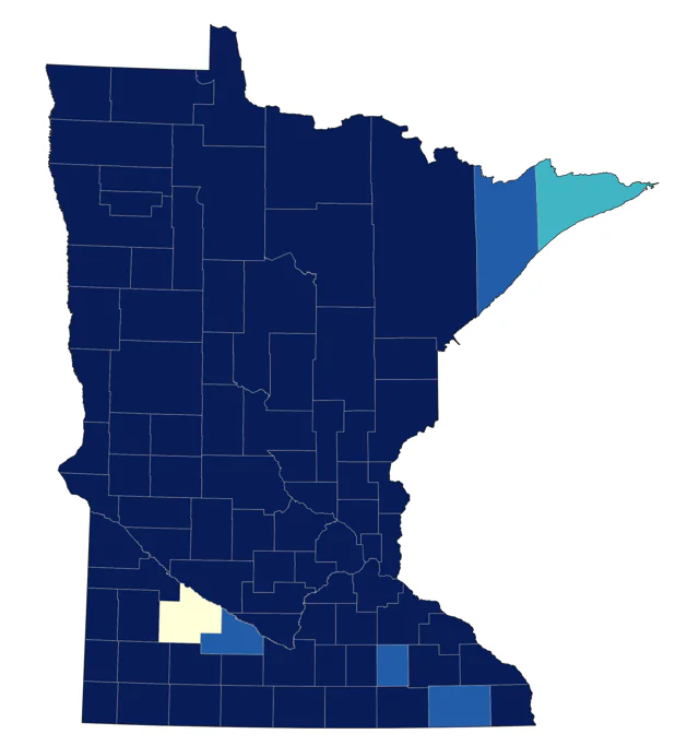 Purple Martin county map