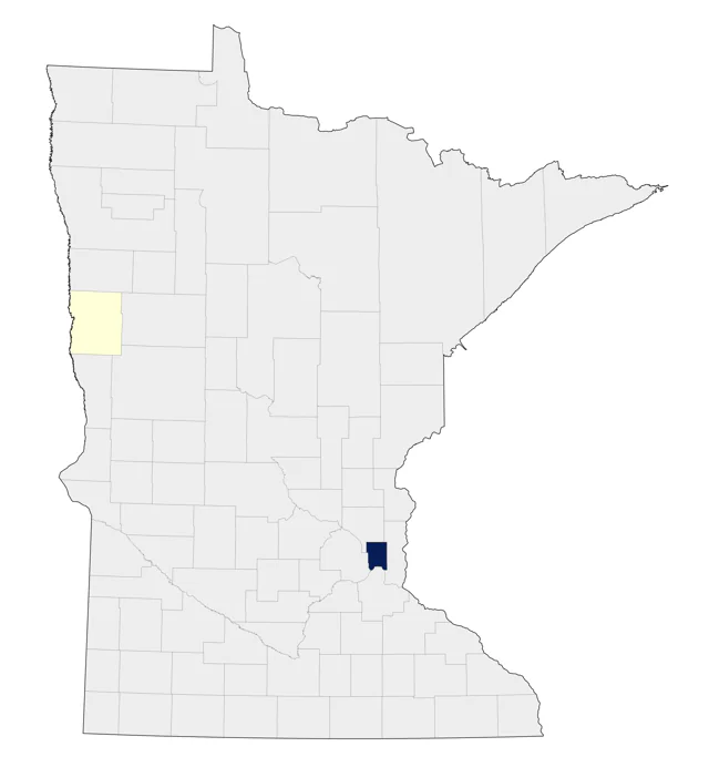 Pygmy Nuthatch county map