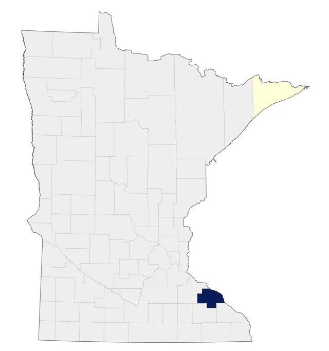 Rock Ptarmigan county map