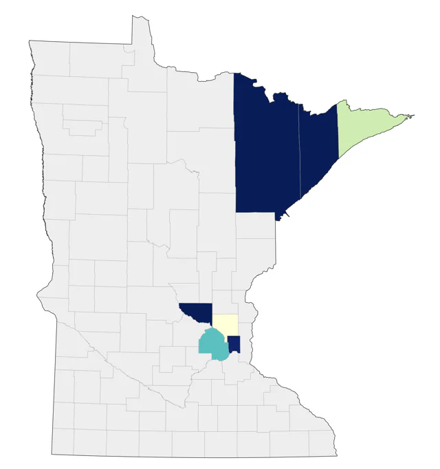 Sage Thrasher county map