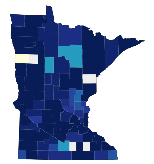 Sanderling county map