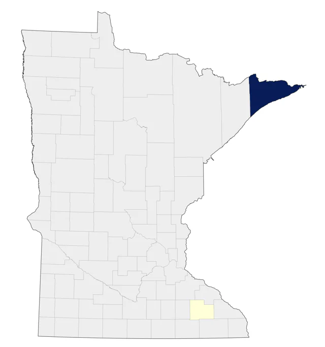 Scott's Oriole county map