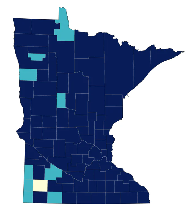 Sharp-shinned Hawk county map