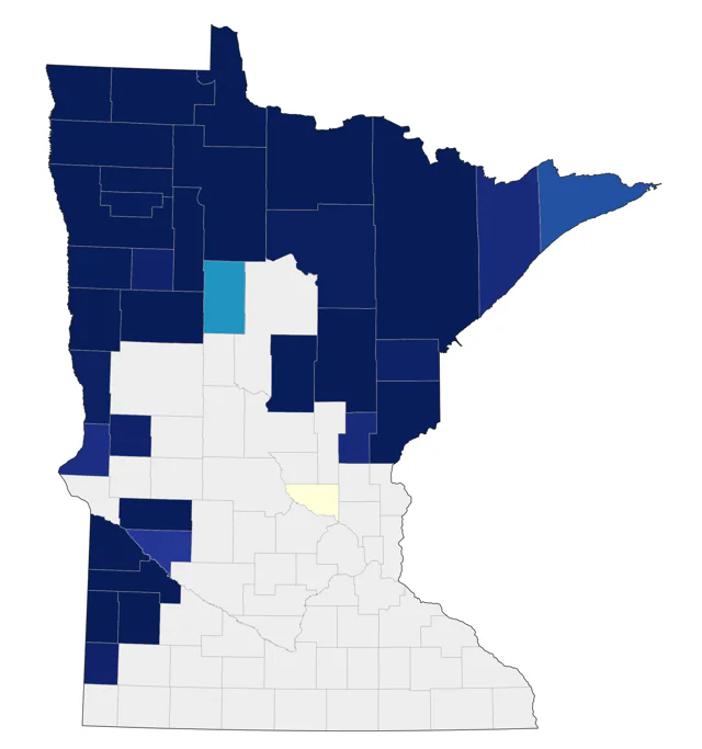 Sharp-tailed Grouse county map