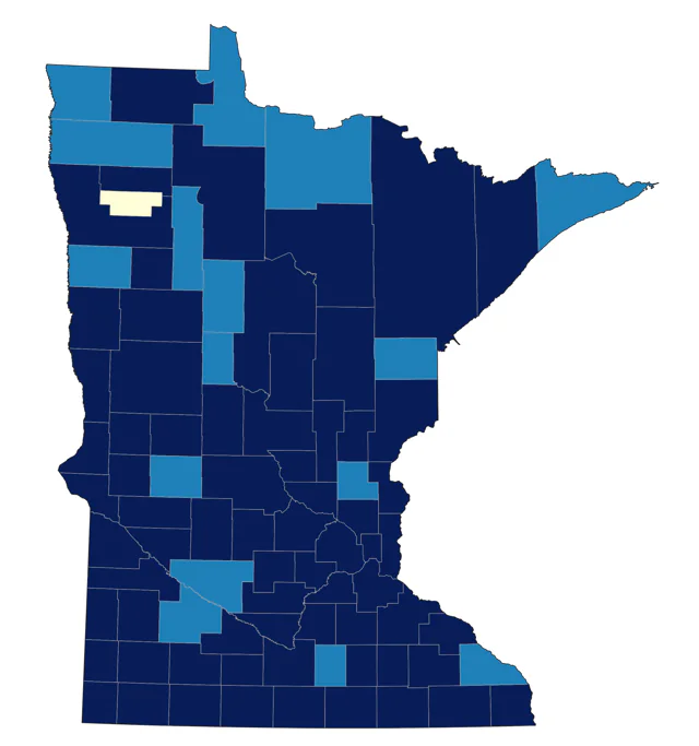 Snow Goose county map