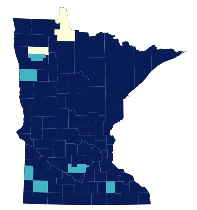 Solitary Sandpiper county map
