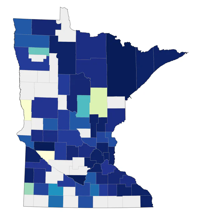 Surf Scoter county map