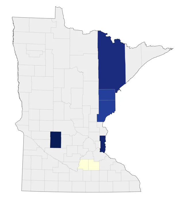 Swallow-tailed Kite county map