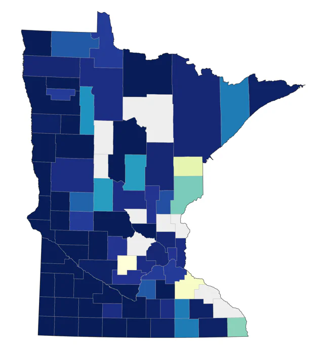 Upland Sandpiper county map