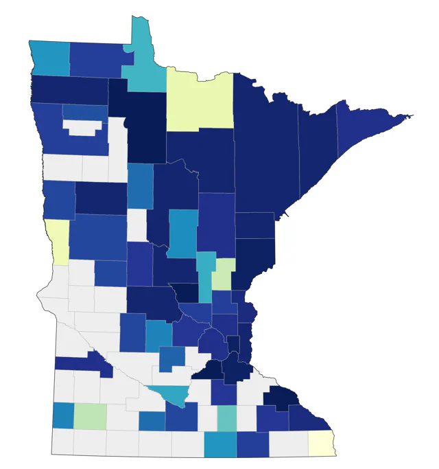 Varied Thrush county map