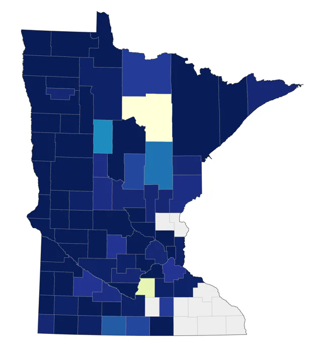 Western Kingbird county map