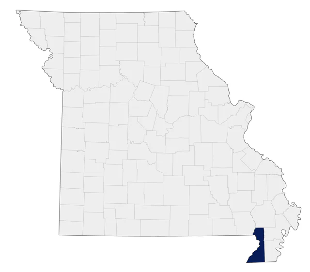 Bachman's Warbler county map