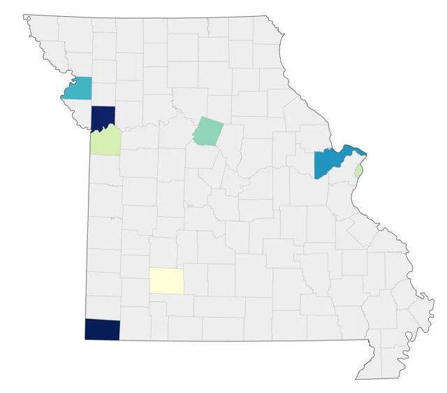 Barrow's Goldeneye county map