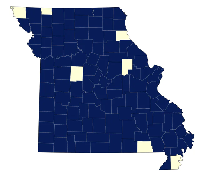 Belted Kingfisher county map