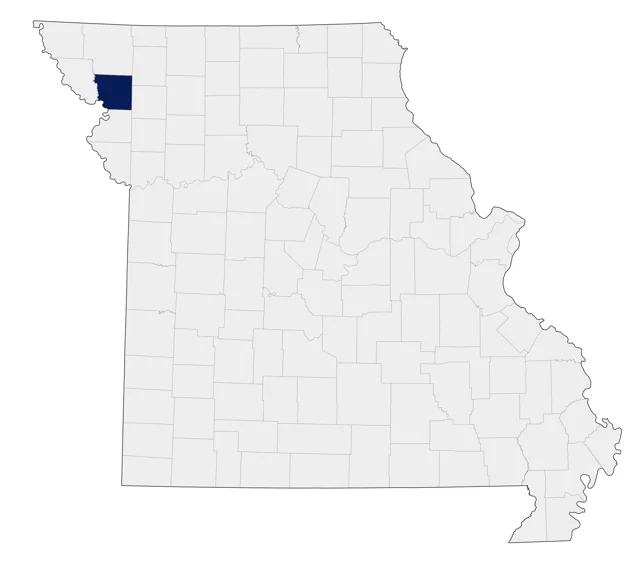 Black-throated Sparrow county map