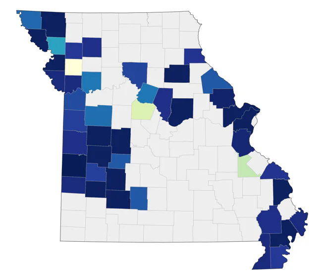 Buff-breasted Sandpiper county map