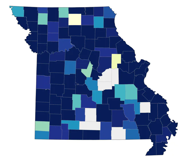 Bufflehead county map