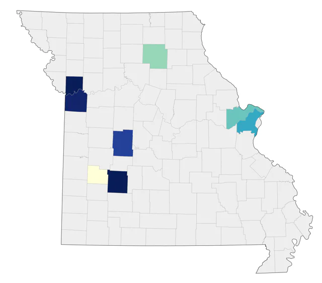 California Gull county map