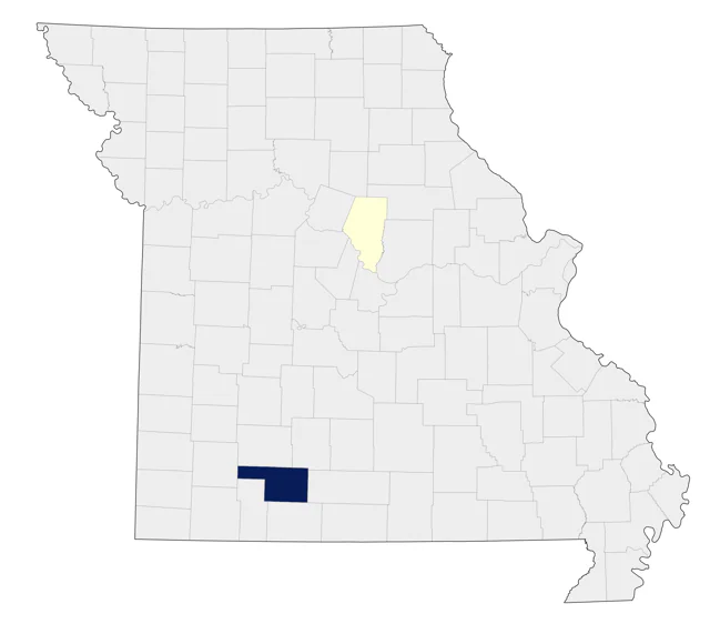 Calliope Hummingbird county map