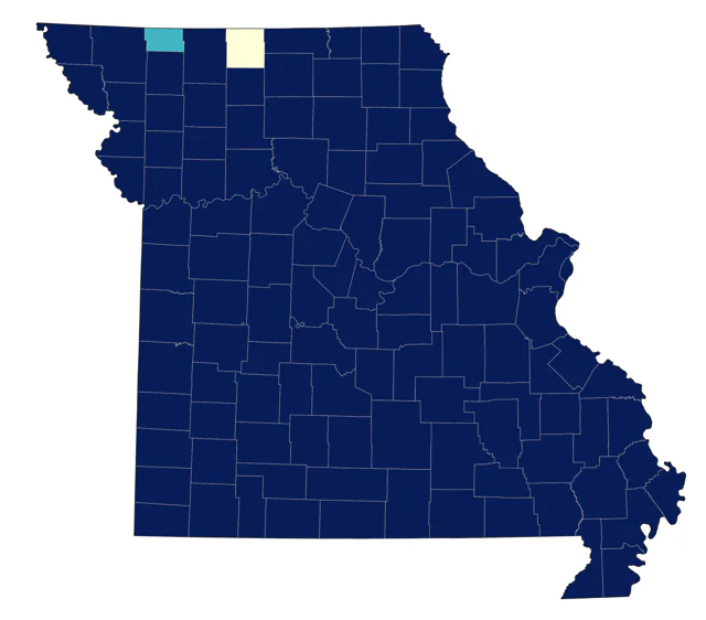 Carolina Wren county map