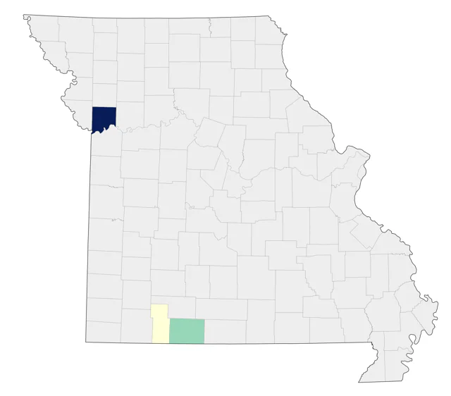 Clark's Grebe county map