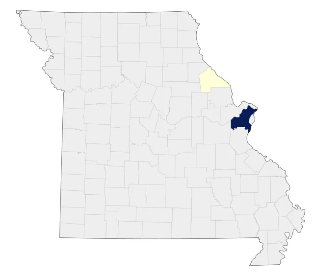 Cockatiel county map