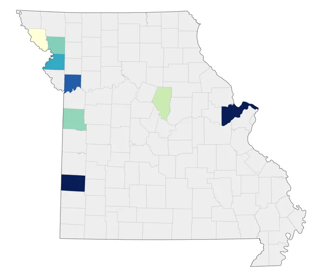 Common Ground Dove county map