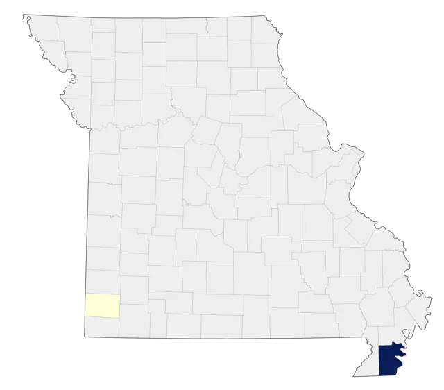 Crested Caracara county map