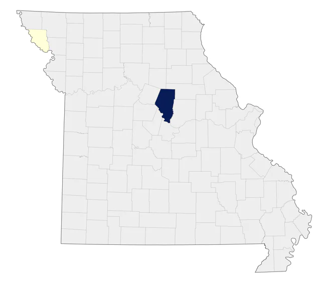 Curlew Sandpiper county map