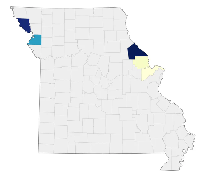 Eurasian Wigeon county map