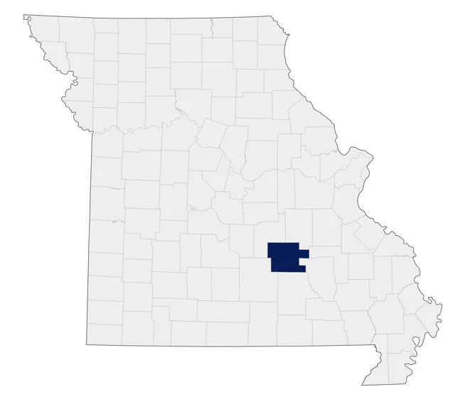 Gray Kingbird county map